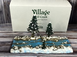 Dept 56 Village Collection - Mill Creek - Straight Section w/ 3 Trees - 52633 - £22.66 GBP