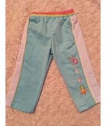 Mon Petit Girls Blue White Pink Athletic Pants Baby Diva Star 6-9 Months - €2,52 EUR
