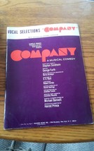Vocal Selections Company Stephen Sondheim 1970 Music Book - $39.99