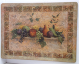 PIMPERNEL Kitchen Counter Top Cork Back Board French Country Apples Pear... - £15.49 GBP