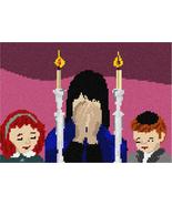 Pepita Needlepoint Canvas: Shabbos Candle Lighting 2, 10&quot; x 7&quot; - $56.00+