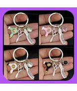 New Hairdresser Stylist Beauty With Jewel Keychain Absolutely Adorable - £6.37 GBP