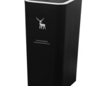 10 Lite Small Black Trash Can With Lid, Plastic, 2.4 Gallon, For Powder ... - $31.99