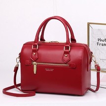 Boston Shape Pu Leather Women Handbags 2022 Lady Shoulder Bag Brand Designer Fem - £42.74 GBP