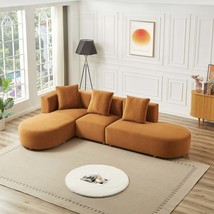 Orby Velvet Sectional Sofa (Left-Facing) - £1,408.51 GBP