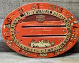 Vintage 1940 CressCo Educational Board - Red, 2-Sided, Movable Letters &amp;... - $28.79