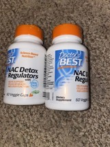 x2 Doctor&#39;s Best NAC Detox Regulators w/ Selenium N- Acetylcysteine 60 Pack 6/24 - £12.82 GBP