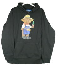 Market Hoodie Botanical Bear Mens Sz XL Sweatshirt Black Gardening Bear ... - $59.99