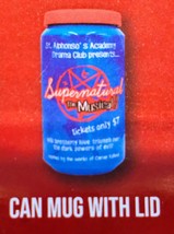 Supernatural &quot;The Musical&quot; Ceramic Can Mug + Lid (Culturefly) Winter 202... - £15.65 GBP