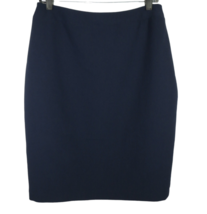 Women&#39;s Size 14 Navy Dressy Back Slit Skirt - $12.99