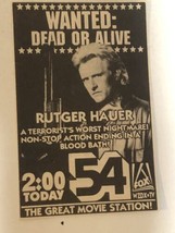 Wanted Dead Or Alive Tv Guide Vintage Print Ad Rutger Hauer Tpa6 - $5.93