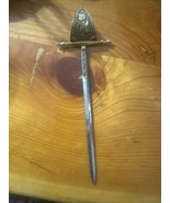 Vintage Spanish Sword Letter Opener with Ornate Hilt Spain 8 Inch - £30.54 GBP