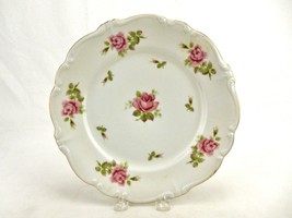 Johann Haviland Replacement Bread Plate, Pattern JOH172, Pink Roses, Gol... - £10.12 GBP