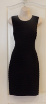 CK Calvin Klein Sleevelss Bodycon Black Dress LBD Women&#39;s Sz 6 Pre-owned... - $350.22 MXN