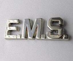 Ems Emergency Medical Services Script Paramedic Silver Color Lapel Pin 1 Inch - £4.57 GBP