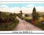 Generici Scena Greetings Country Road Scene Bliss New York Unp Wb Cartolina - £3.99 GBP