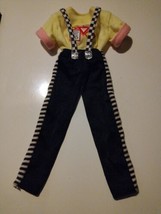 EUC Vintage Barbie&#39;s KEN DOLL Overalls Pantsuit &amp; Shirt - $24.20