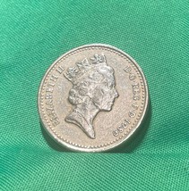 1989 Elizabeth Ii One Pound Error Coin Kims! V.G. Condition  - £64.83 GBP