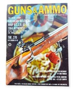 Vintage Guns &amp; Ammo Magazine February 1965 Firearms Hunting Retro Advert... - $14.99