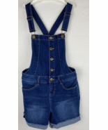 YMI Girl Over-all Short-alls Blue Stretch Denim Jeans Romper Girls size 10 - $16.42 CAD
