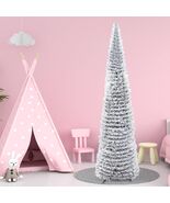Joyyy Snow Flocked Christmas Tree 5ft White Artificial Pencil Tree - $539.33 MXN Joyyy Snow Flocked Christmas Tree 5ft White Artificial Pencil Tree - $539.33 MXN