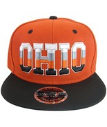 Ohio 4-Color Letters Men&#39;s Snapback Baseball Cap (Red/Black) - £11.94 GBP