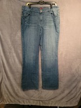 Sasson Ooh La La Women’s Blue Denim Bootcut Boogie Jeans Size 12 (34 X 3... - £8.49 GBP