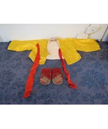 Vintage Asian Children’s Silk Jacquard Jacket With Ties And Coordinating... - $1,417.05 MXN