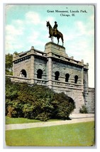 Grant Monument Statue Lincoln Park Chicago Illinois IL UNP DB Postcard O20 - £2.59 GBP