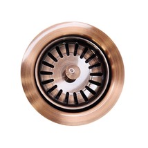 Signature Hardware 483692 4.5&quot; Garbage Disposal Flange w/Stopper - Satin... - $40.90