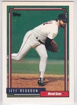 M) 1992 Topps Baseball Trading Card - Jeff Reardon #182 - £1.55 GBP