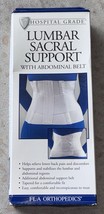FLA Orthopedics Hospital Grade Lumbar Sacral Support Back Brace White Si... - $39.59