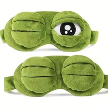 3d unisex frog eye sleeping mask, soft plush sleep mask, comfortable for... - £7.88 GBP