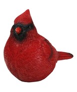 Faux Taxidermy Realistic Northern Male Red Cardinal Bird On Perch Figurine - $24.59 CAD