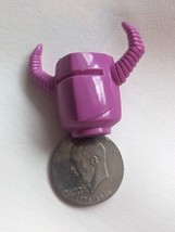 Mego Micronauts Nemesis Head Sticker Replacement Parts Purple - £41.00 GBP