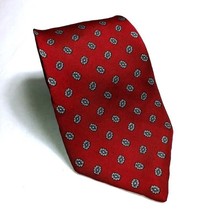 Bert Pulitzer Red Blue Silk Necktie 3.75 Inch Wide 59 Long - £11.66 GBP