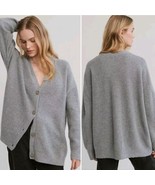 Jenni Kayne Cashmere Cocoon Cardigan Small Heather Gray Oversized Sweater - $266.31