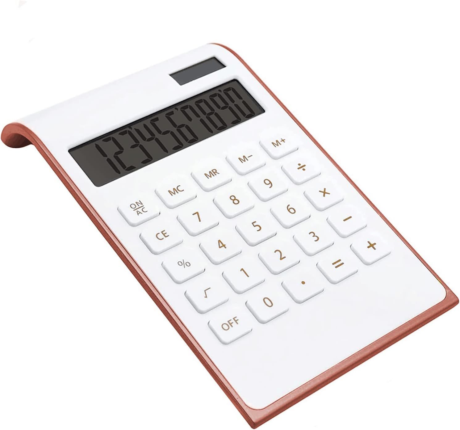 Calculator In Rose Gold, Upiho Rose Gold Office Supplies, 10 Digits Solar - $23.95