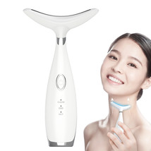 White Facial and neck massager, home beauty instrument with 3 modes - £38.25 GBP