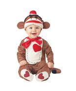 Way to Celebrate Infant Sock Monkey Halloween Costume 4-Pcs Multicolor 1... - $40.01 CAD