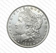 1882 P Morgan Silver Dollar Commemorative COPY coin - £11.71 GBP