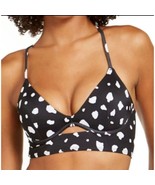 SUNDAZED 36C Bikini Top Underwire Cow Polka-dot Print Cross-back Cutout ... - £10.83 GBP