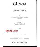 GLORIA - Antonio Vivaldi Edited by Mason Martens 1961 Sheet Music Song B... - £4.70 GBP