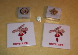 Vtg Bsa Boy Scout Baltimore Area Council Boys Life Moose Tile Marble Award Sme - £39.56 GBP
