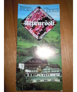 Hotel Alpeniosli Switzerland Brochure - £3.75 GBP