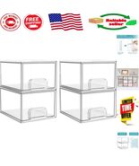 Innovative 4-Piece Clear Acrylic Storage System - Perfect for Every Corner - $61.53 CAD