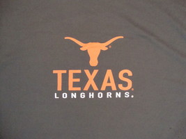 NCAA Texas Longhorns College University School Fan gray polyester T Shirt XL - £14.87 GBP