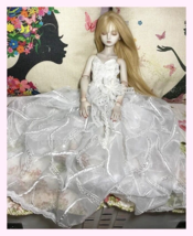 BJD Volks Super Dollfie SD 1/3 Girl White Long Lace Princess Dress Deale... - $35.75