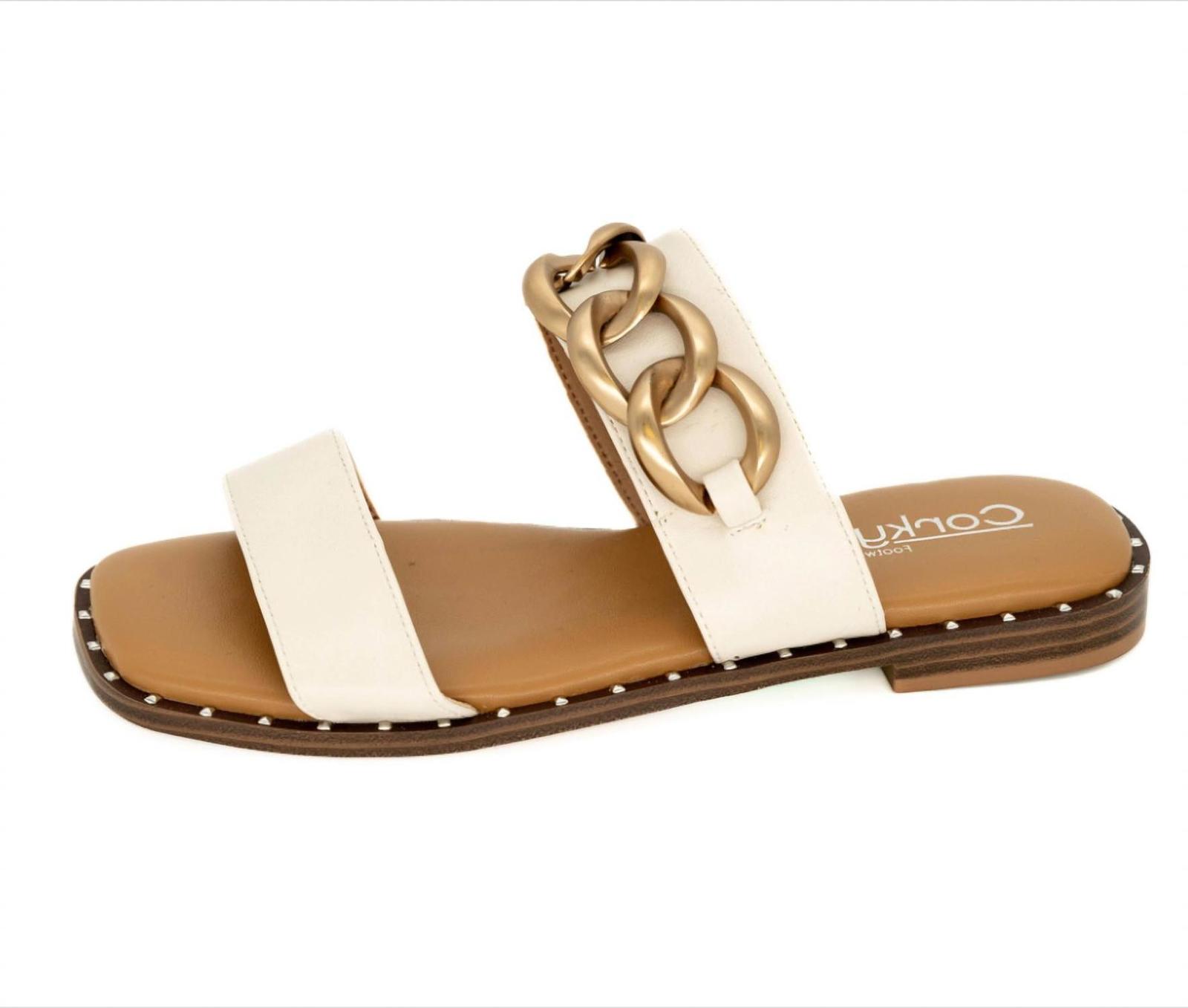 Corkys Footwear Women&#39;s Double Strap Sandal Ivory - $47.00