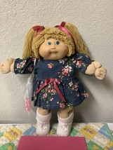 Vintage Cabbage Patch Kid Butterscotch Hair Blue Eyes Head Mold #5 OK Factory - £144.64 GBP